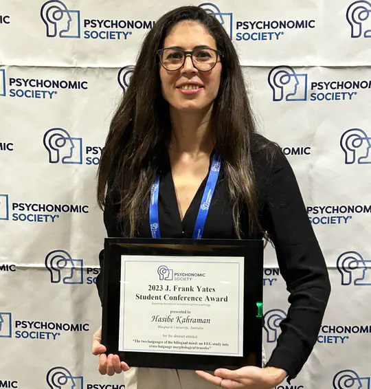 Psychonomic Society J. Frank Yates Student Conference Award